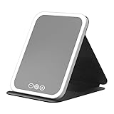 Photo Gallery specchio da trucco con luce led, touch screen tre colori regolabile illuminato specchio trucco, specchi tavolo pieghevole portatile per viaggio e casa Photo Gallery specchio da trucco con luce led, touch screen tre colori regolabile illuminato specchio trucco, specchi tavolo pieghevole portatile per viaggio e casa