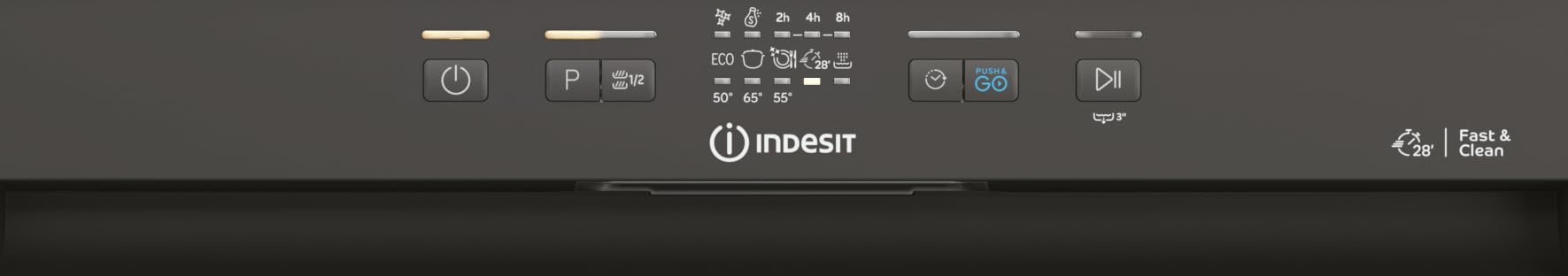 INDESIT I3B L634 X LAVASTOVIGLIE 2024 SEMI INCASSO NO PANNELLO SCOMPARSA PARZIALE 14 COPERTI CLASSE D INOX