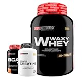 Kit Waxy Whey 2kg + BCAA 4,5 100g + Power Creatina 100g – Bodybuilders Sabor Chocolate