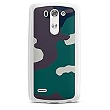 DeinDesign Silikon Hülle kompatibel mit LG G3 S Case weiß Handyhülle Camouflage Bundeswehr Muster