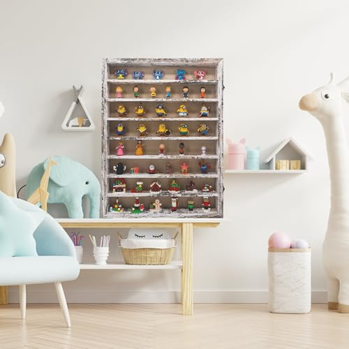 Image of 18*24 Large Shadow Box Frame with Removable Shelves,White Shadow Boxes Display Cases for Small collectables,Deep Memory Box Display Case Trinket Shelf for Collection,Coins,Miniatures Figures