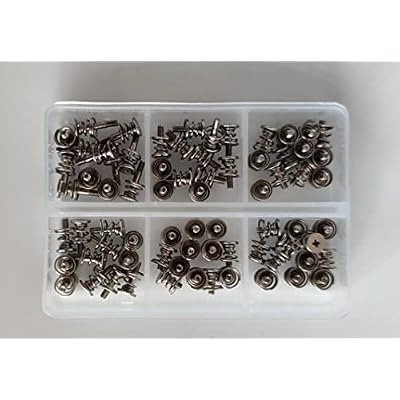 Easycargo 72pcs M2.5 Graphic Card Heatsink Screw Mounting Kit, GPU Spring Screws, Graphics Card Back Plate Heatsink Screws Heat Sinks Fastener