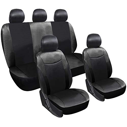 Preisvergleich Produktbild EUGAD 0002QCZT Autositzbezug Sitzbezüge Schonbezug Sitzschoner schwarz