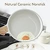 SENSARTE Nonstick Ceramic Frying Pan Skillet, 8-Inch Omelet Pan, Healthy Non Toxic Chef Pan, Induction Compatible Egg Pan with Heat Resistant Handle, PFAS-Free, White #1