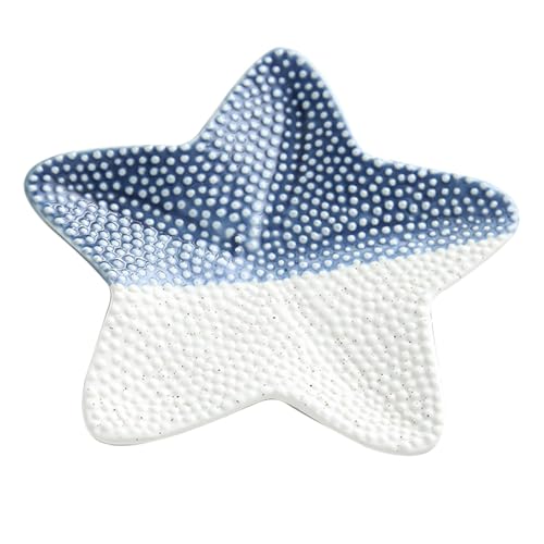 Vikrami lighting Ceramic Blue Starfish Trinket Dish Jewellery Dish Key Bowl Ring Dish Jewelry Holder Decorative Tray Entryway Storage Tray Home Decoration Ornaments - Cosy Home Interiors Vikrami lighting Ceramic Blue Starfish Trinket Dish Jewellery Dish Key Bowl Ring Dish Jewelry Holder Decorative Tray Entryway Storage Tray Home Decoration Ornaments