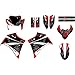 3 Styles Moto équipe Graphiques arrière-Plan des Kits d'autocollant décalque pour Yamaha XT660R XT 660R (Color : 1322)