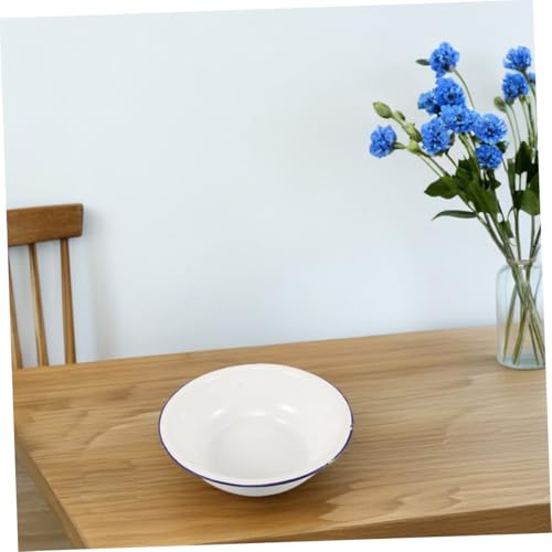 Bassin de lit vintage Tofficu en émail blanc 34 cm pour une routine soin cocooning