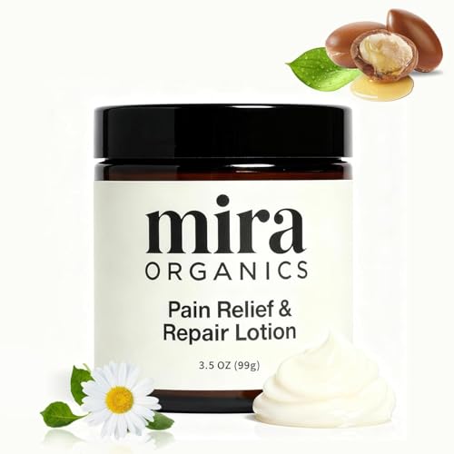Mira Pain Relief & Repair Lotion Mira Organics Pain Relief & Repair Lotion with Arnica Montana Chamomile Helichrysum Oil Shea Butte Plant-Based