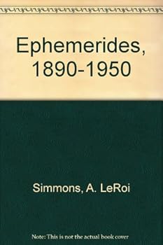 Unknown Binding Ephemerides, 1890-1950 Book