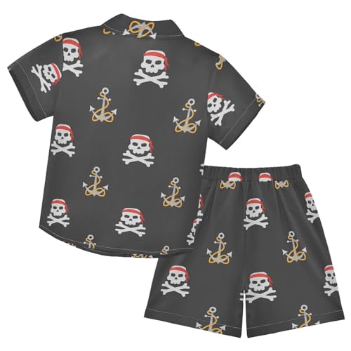 Image of Sunflower Floral Yellow Black Short Sleeve Hawaiian Button Down Shirts and Short Sets for Boys Toddler Summer Outfits