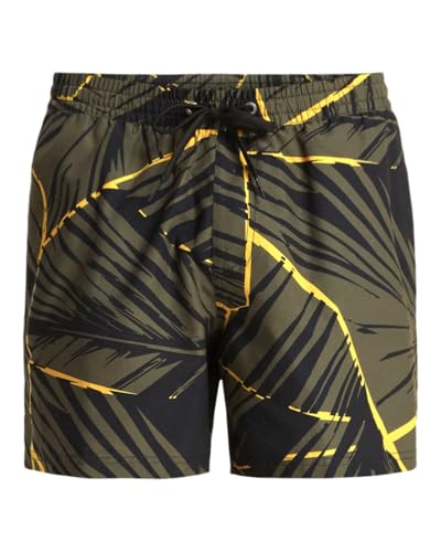 Short de bain Quiksilver marron anti-irritation à séchage rapide en volley 15