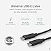 Plugable 10Gbps USB C to USB C Cable, 3.3 feet (1 Meter), 5A, USB-IF Certified, USB 3.1 Gen 2 Type-C - Driverless