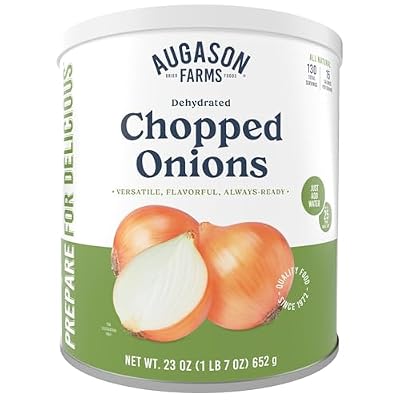 Dehydrated Chopped Onions Emergency Food Supply, 130 Servings, 25 Year Shelf Life, Great for Cooking and Baking - Dehydrated Meals, Survival Food Camping Essentials Can