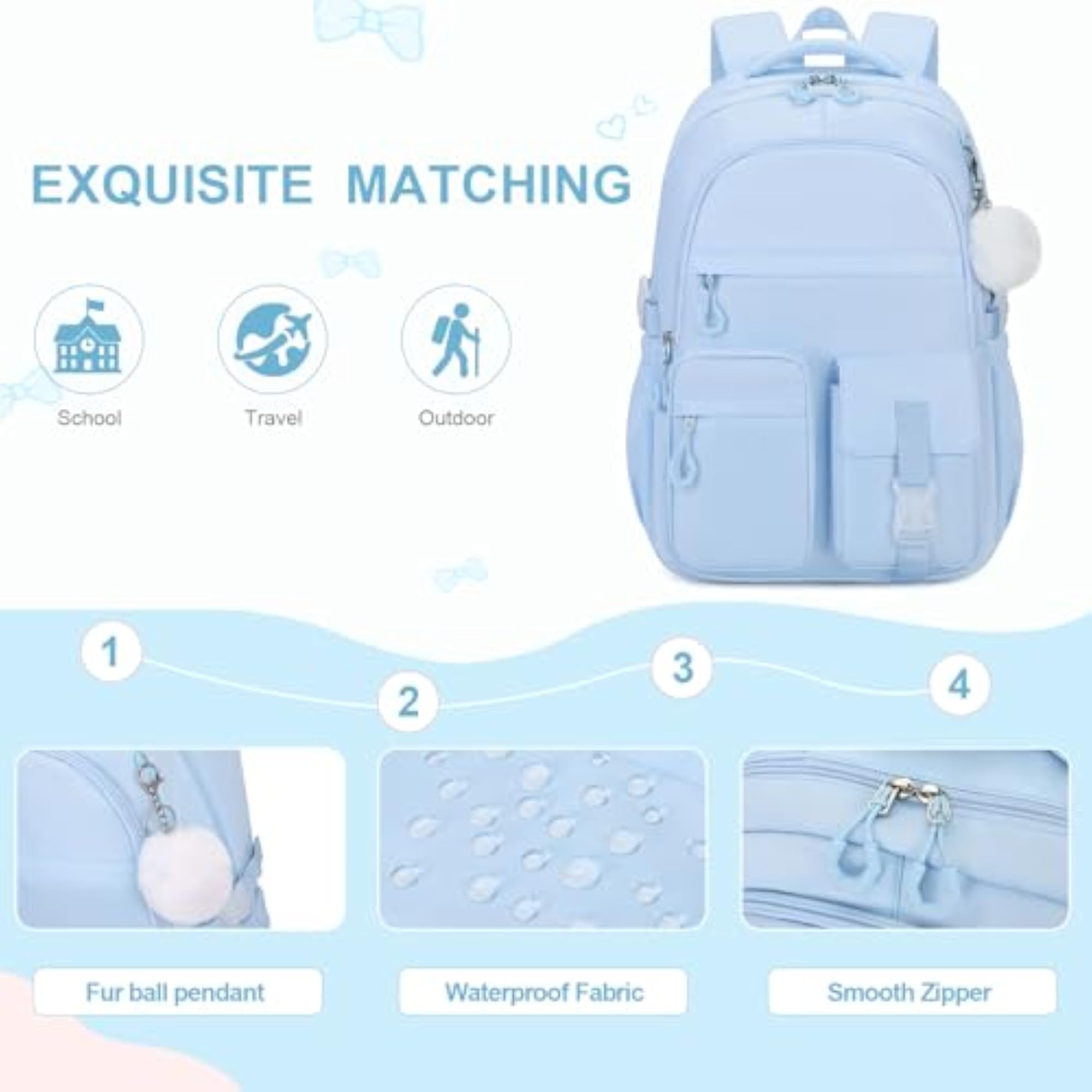 Teen Girls' Stylish Backpack