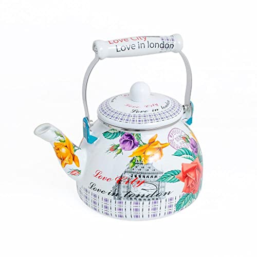 Chaleira Esmaltada 2.5 Litros Charm cor 1 S/Apito C/Indução