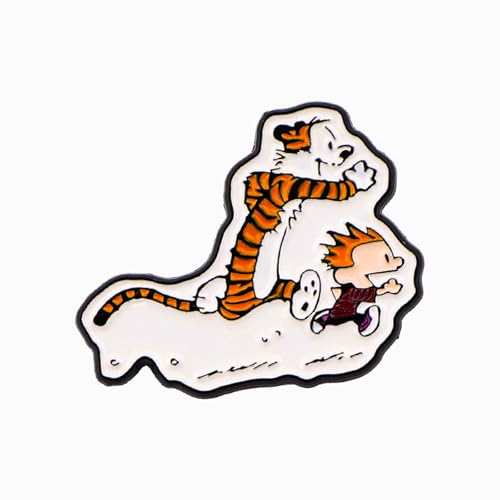 Image of Cute Enamel Pins Cartoon Lapel Pin Brooch Badge for Backpack Jackets Funny Tiger Pins for Gift Anime Enamel Pin for Clothing Hat Decoration