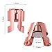 OWO Champagne Bottle Stoppers Stainless Steel, Reusable Champagne Cork & Saver Stopper, Leak Proof Prosecco & Sparkling Wine Plug, Bubble Retention Protection（Rosegold, 2 Pack）