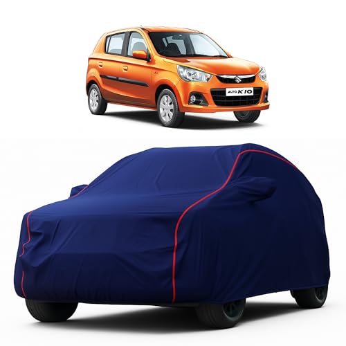 Image of Heavy-Duty Car Cover for Compatible with Maruti Alto K10 (2014 to 2025 All Models) Deluxe Car Protection Cover - Waterproof & UV-Resistant All-Season Exterior Protection