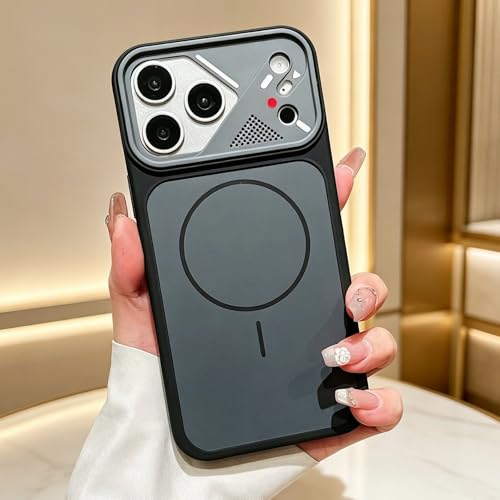 iyite iPhone 17 Pro Max 用 ケース MagSafe 互換 米軍規格の耐衝撃保護耐震 マット仕上げ 薄型（6.9インチ）カラー：ブラック