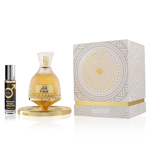 Image of AFLUXE Falak Nusuk Men's Cologne 3.4 Fl. Oz Eau De Parfum, Fresh Natural Spicy Woody Notes, Modern Masculine Fragrance