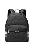 Michael Kors Malone Backpack, Silver-Tone Hardware/Storm Signature Stripe