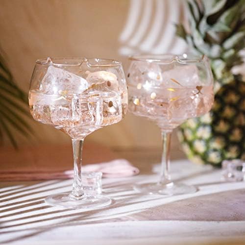 Gin Glasses | Hand - Blown, Cat Gin Glass | The Purrfect Gin Glasses | Gift Boxed | Beautiful Cocktail Glasses, Perfect Gin Gift for Women & Cat Lovers, Copa de Balon Glasses Set of 2, 750 ml by Root7