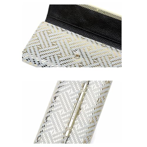 Women's Genuine Leather Wallets Card Cases Purses Handbags Money Organisers Money Clips (Black)4