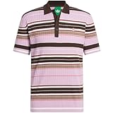 adidas Men's Originals Knit Polo - Bliss Lilac/Dark Brown LG