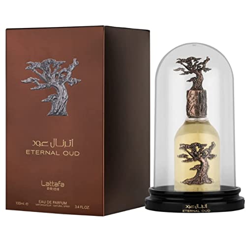 Lattafa Perfumes Eternal Oud Edp - 100Ml(3.4 Oz) Unisex | Grapefruit, Plum, Orchid, Heliotrope, Vanilla, Amber, Oud, Benzoin, Tonka Bean, Labdanum, 3.4 Fl Oz (Pack Of 1) #TOP8