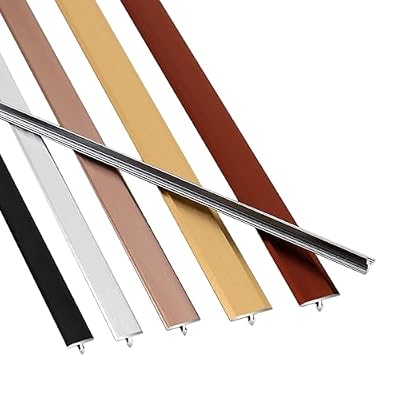 LIYI929GP Tapajuntas Suelo/Perfil De Transición, Umbral De Piso Tira De Transición Metal Aluminio Moldura En T, Transición Suelo Fácil De Limpiar, para Puertas De Entrada, Porch, Entradas Exteriores