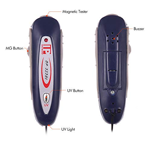 Aibecy 2 em 1 mini detector de dinheiro portátil falsificação de dinheiro caixa caixa caixa caixa ca