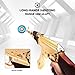 QicoociQ Modified Automatic Electric Gel Ball Blaster Golden Color– Extended 65.6+ Foot Range, 7.4V Powerful
