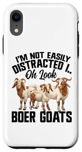 iPhone XR Boer Goat Farmer Goat Mom Stuffed Animal Costume Boer Goat Case