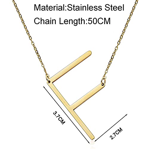 Image of Yellow Chimes Fashion Stainless Steel Gold Plated Initial Letter Pendant for Women and Girls