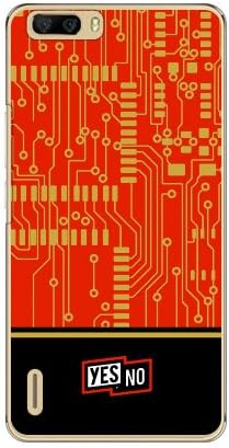 YESNO MHWH6P-PCCL-201-N116 Electroboard Red (Clear) / for honor6 Plus PE-TL10/MVNO Smartphone (SIM Free Device)