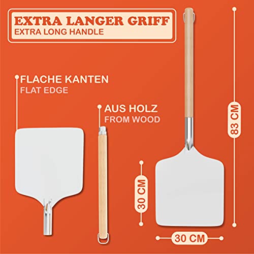 Pala per Pizza in Alluminio - Rettangolare 30x30cm...