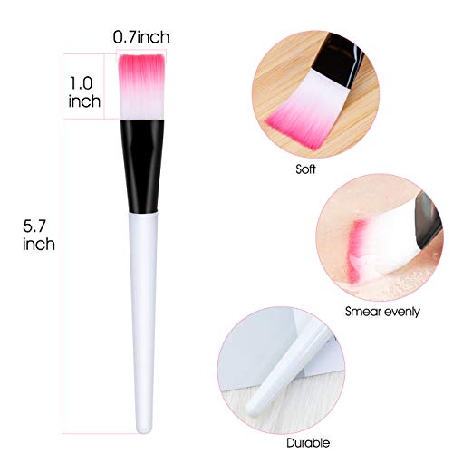 Pormasbenzer 100Pcs DIY Compressed Cotton Face Mask Sheet Grain, Dry Mask Paper Face Cotton Mask Sheet with Free of Mask Bowl, Mask Stick, Silicone Brush, Soft Bristle Brush