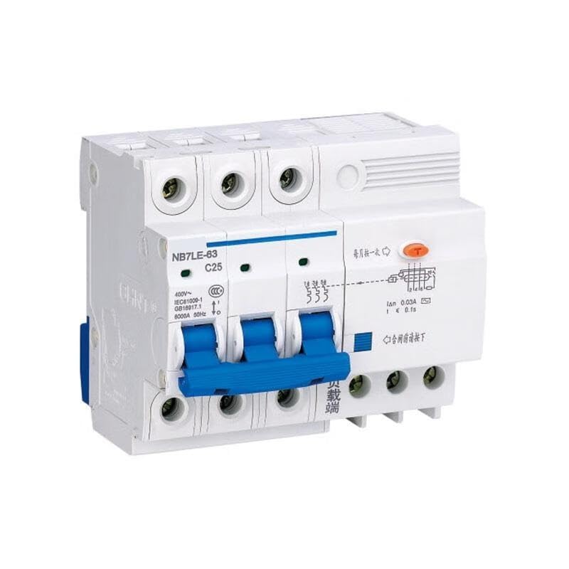 Disjoncteur différentiel triphasé 3P C63 30mA NB7LE-63 tableau triphasé