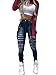 Produktbild Onsoyours Damen Jeans Latzhose Destoryed Zerrissene Röhrenjeans Jeans Hose Langer Overall Loose Fit Jumpsuit Baggy Hosen Boyfriend Hüftjeans Vintage Playsuit Romper A Dunkelblau XS