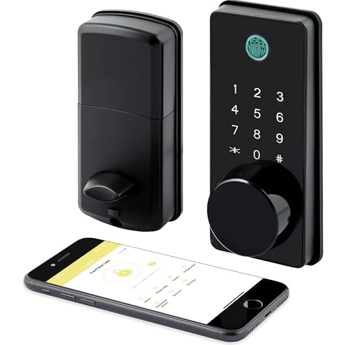LOCKSTAR® Smart Door Lock • Keyless Entry Deadbolt Door Lock • Multiple Entry Methods – APP...