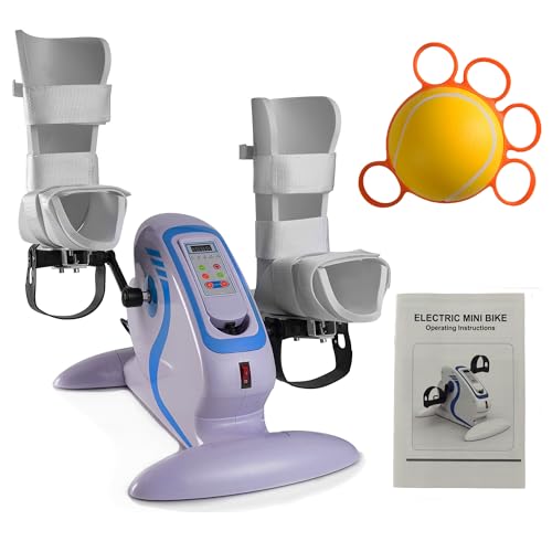 Motorized Exercise Bike with Leg Support