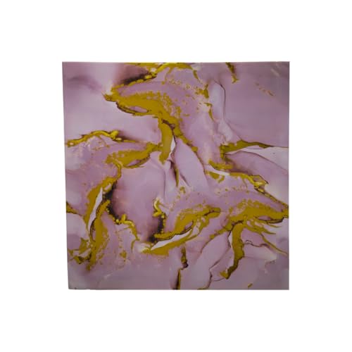Image of INFINITY DECOR Pink with Golden Touch Marble UV Panels Marble UV Sheets, self Adhesive Wall Tile (60 cm * 60 cm),Marble Look Wall Panels for Homes and Offices(Pack of 10)