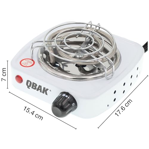 Miniatura 4 de Krown - Hornillo Eléctrico Portátil De 500w, Encendedor De Carbón Para Cachimba O Shisha, Antiadherente Esmaltado De Acero Inoxidable