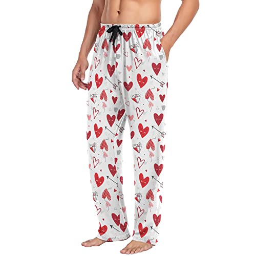 Hummingbirds Spring Pajama Pants Mens Lounge Pants Casual Men Pajama Bottoms with Drawstring & Pockets4