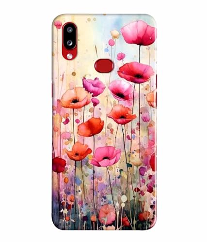 Image of Printed Hard Back Case Cover & Compatible for Samsung Galaxy A10S / Samsung Galaxy M01S | Vintage Flower Art (Multicolor) - D1183