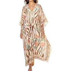 Antfuny Women Moomoo Dress Beach Cover Ups for Women Long Kaftan Nightgown Muumuu Plus Size Caftan