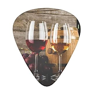 Verres à vin rouge et raisins avec médiators en bois – Accessoires de guitare – Médiators pour guitare acoustique, guitare électrique, guitare basse pour hommes, femmes, guitaristes professionnels, m - Les Beatles, Paul McCartney, John Lennon, RIngo Starr, George Harrison
