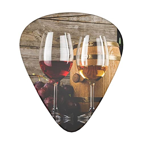 Verres à vin rouge et raisins avec médiators en bois – Accessoires de guitare – Médiators pour guitare acoustique, guitare électrique, guitare basse pour hommes, femmes, guitaristes professionnels, m - Les Beatles, Paul McCartney, John Lennon, RIngo Starr, George Harrison Verres à vin rouge et raisins avec médiators en bois - Accessoires de guitare - Médiators pour guitare acoustique, guitare électrique, guitare basse pour hommes, femmes, guitaristes professionnels, m