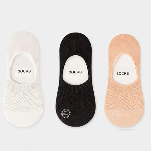 Womens No Show Socks Non Slip Low Cut Ankle Invisible Liner Socks for Casual & Formal Wear