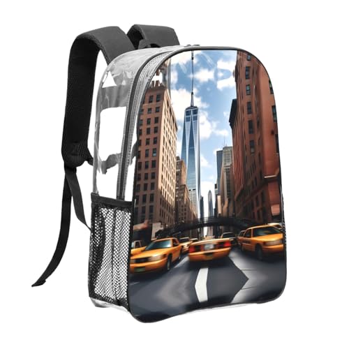 Sac à dos transparent pour le travail noir style urbain One Size - 3